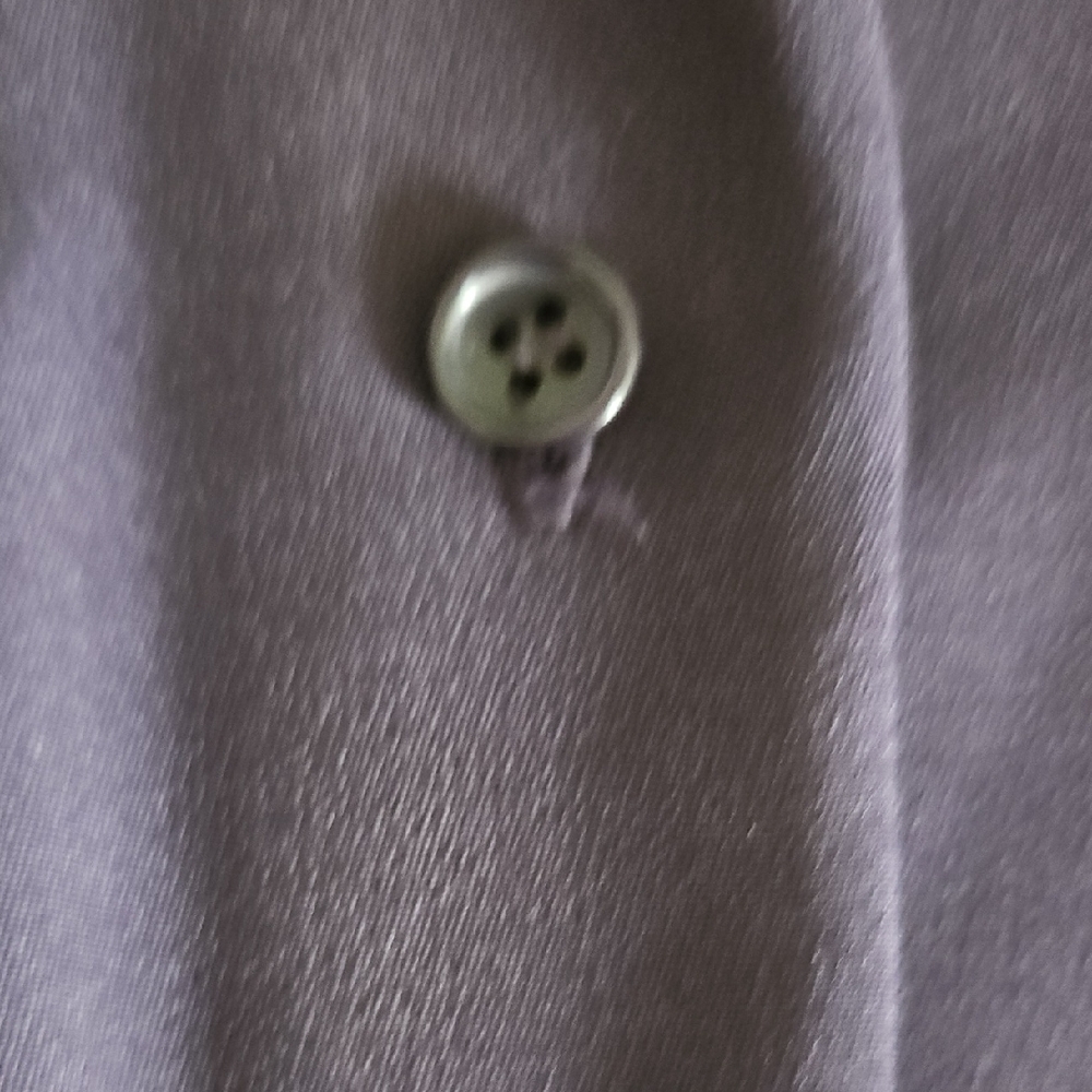Talbots Deep Purple Silk Blouse - Picture 4 of 8
